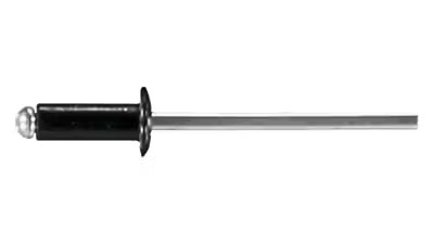 Rivet pack for fitting Dzus Springs - Black