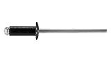 Rivet pack for fitting Dzus Springs - Black
