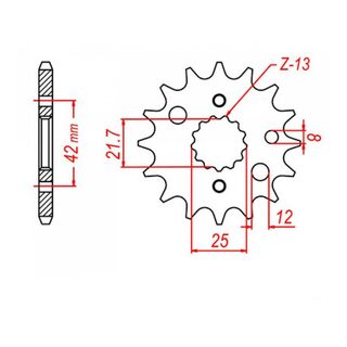 GSXR 13T x 530 Front Sprocket